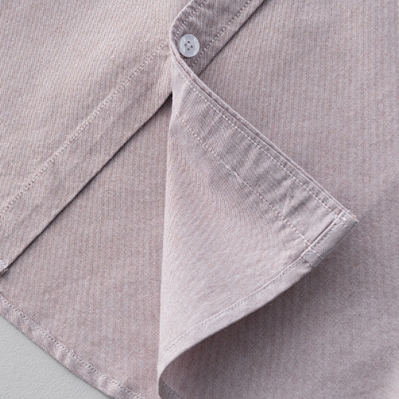 Nimara Ritual Solid Color Long Sleeve Buttons Down Design Men Cotton Shirt Clothing