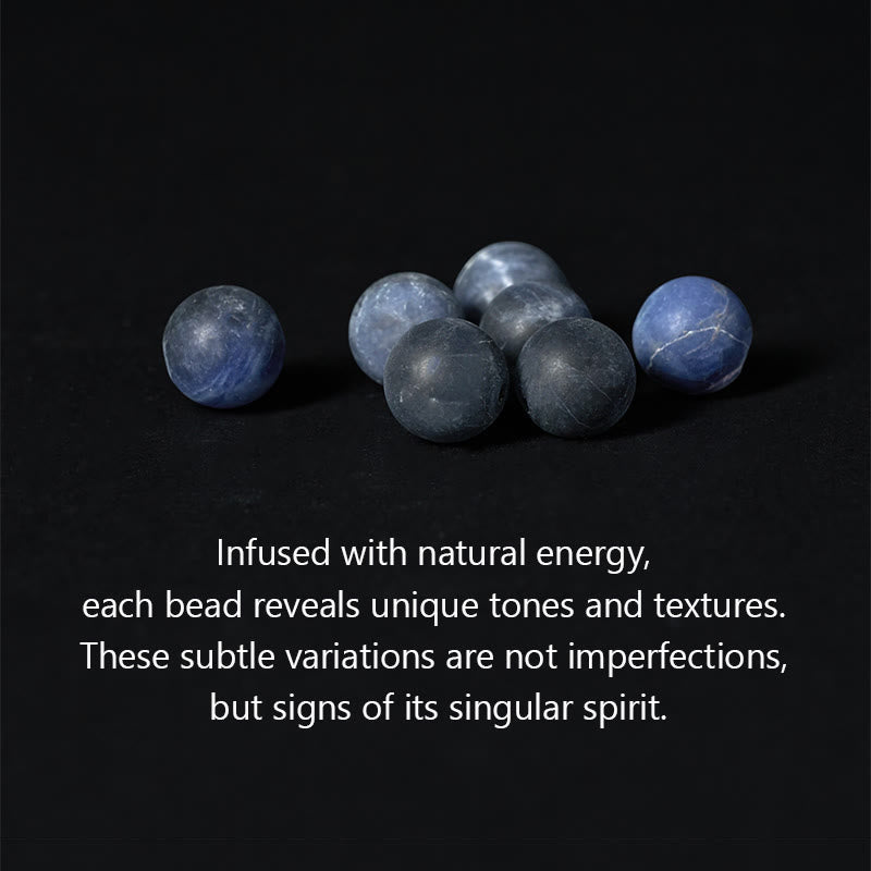 Nimara Ritual Natural Sodalite Grey Jasper Om Mani Padme Hum Harmony Bracelet