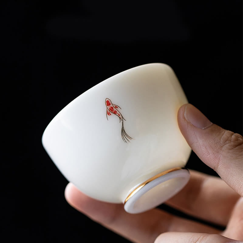 Nimara Ritual Koi Fish Teacup Kung Fu Tea Cup