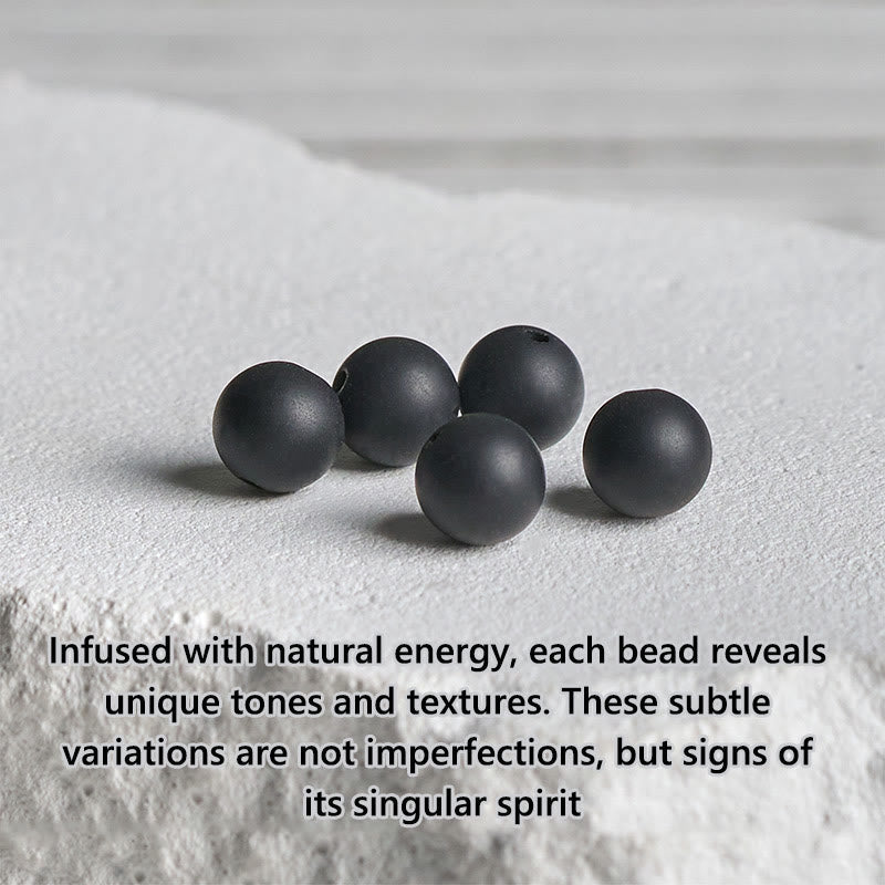 Nimara Ritual Natural Frosted Black Onyx Picture Jasper Fortune Bracelet