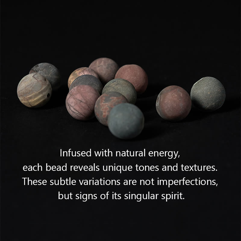Nimara Ritual 108 Mala Beads Picasso Jasper Stone Courage Energy Bracelet