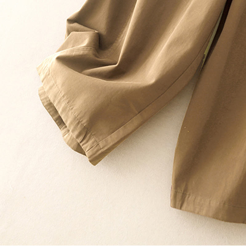 Nimara Ritual Plain 7-8 Length Women's Harem Cotton Pants With Pockets