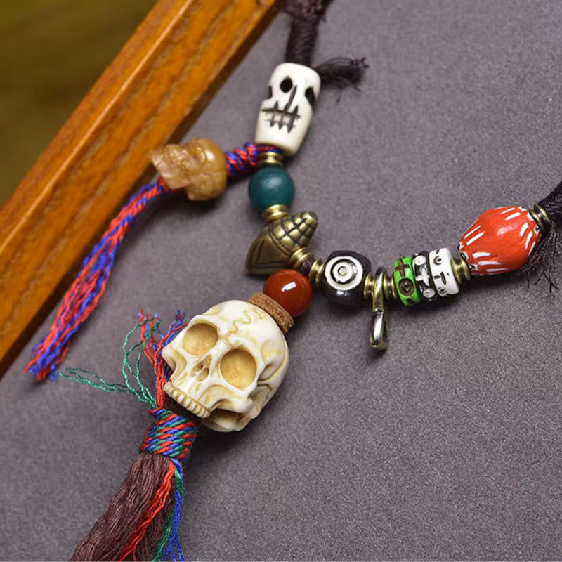 Nimara Ritual Tibetan Skull The Lord Of The Corpse Forest Keep Away Evil Spirits Necklace Pendant