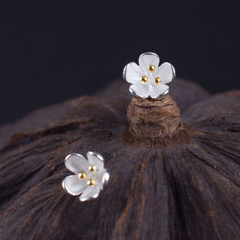 Nimara Ritual 925 Sterling Silver Golden Stamens Balance Earrings
