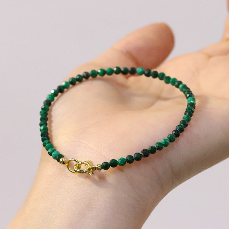 Nimara Ritual 3mm Natural Malachite Ultra-thin Beads Anti-anxiety Bracelet