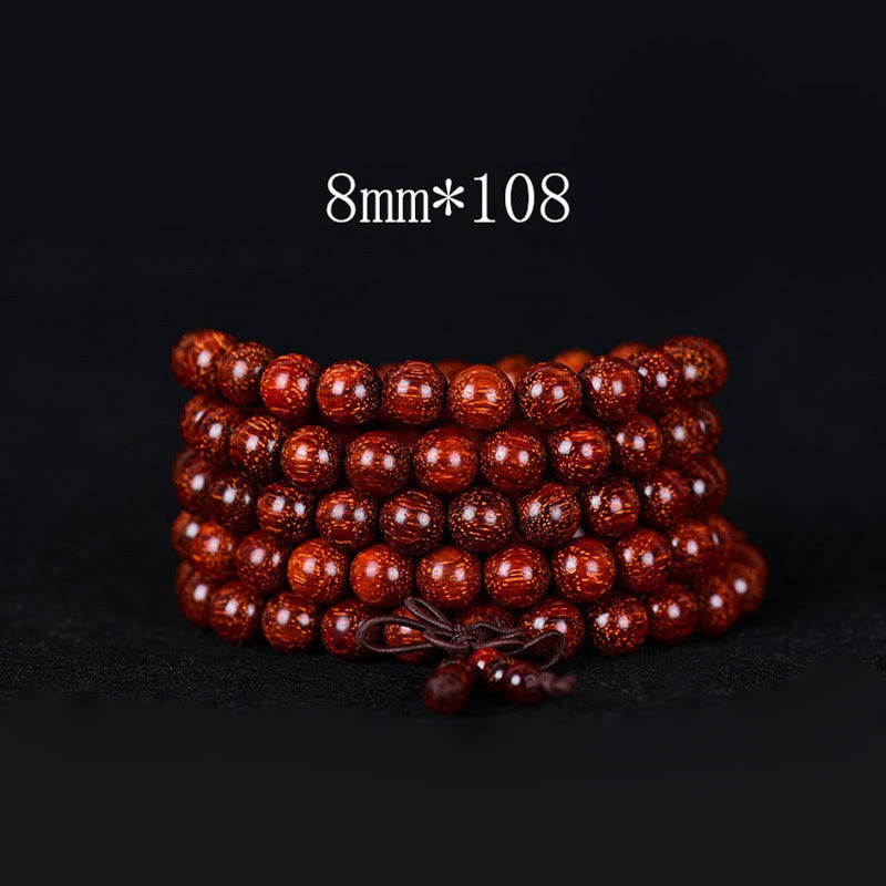 Nimara Ritual Tibetan Small Leaf Red Sandalwood Balance Bracelet