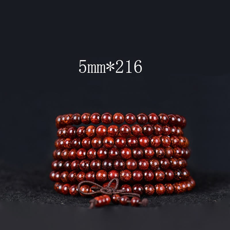 Nimara Ritual Tibetan Small Leaf Red Sandalwood Balance Bracelet