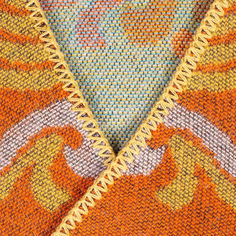 Nimara Ritual Tibetan Open Front Auspicious Cloud Crane Pattern Unisex Cozy Scarf Shawl