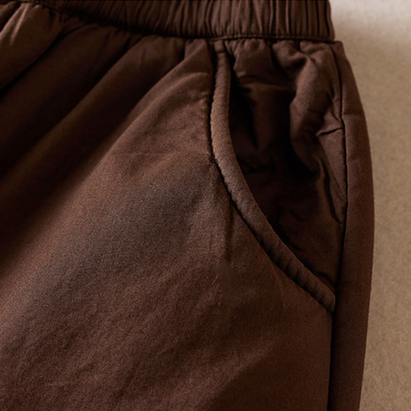 Nimara Ritual Plain Women's Harem Thick Pants With Pockets