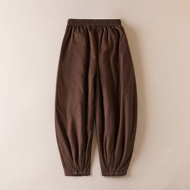 Nimara Ritual Plain Women's Harem Thick Pants With Pockets