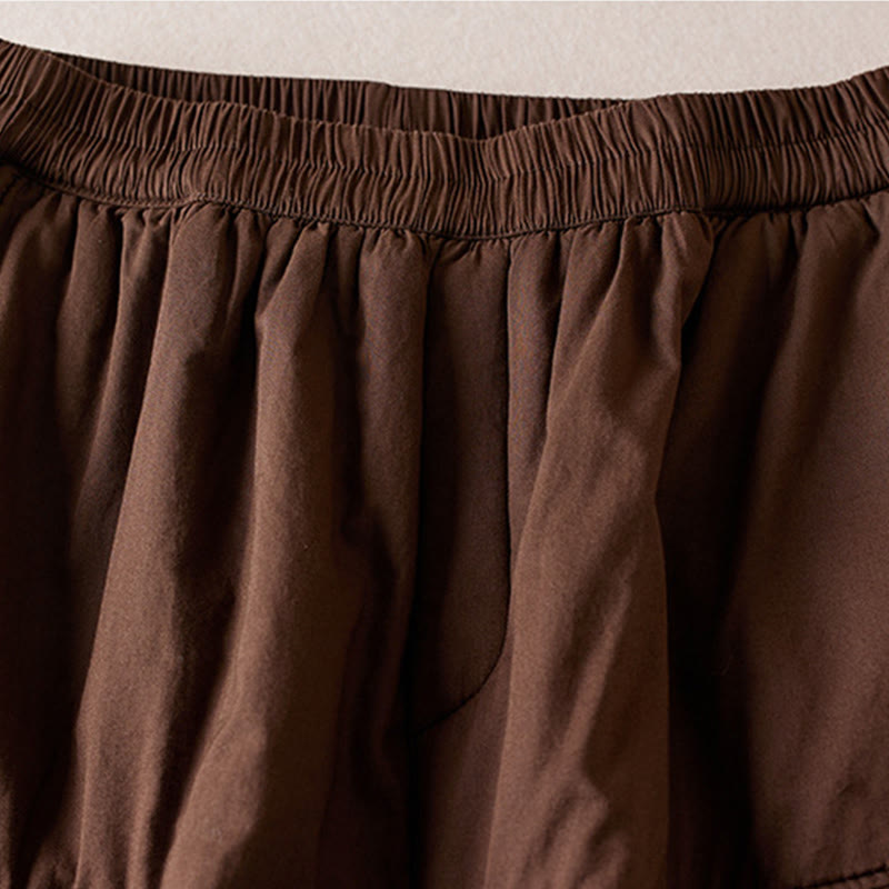 Nimara Ritual Plain Women's Harem Thick Pants With Pockets