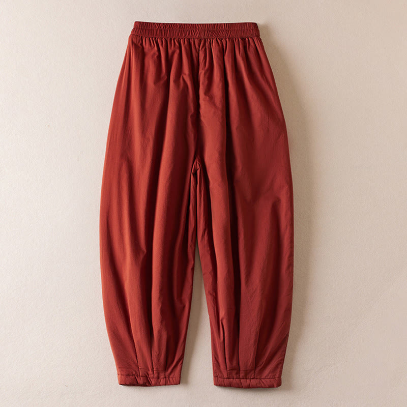 Nimara Ritual Plain Women's Harem Thick Pants With Pockets