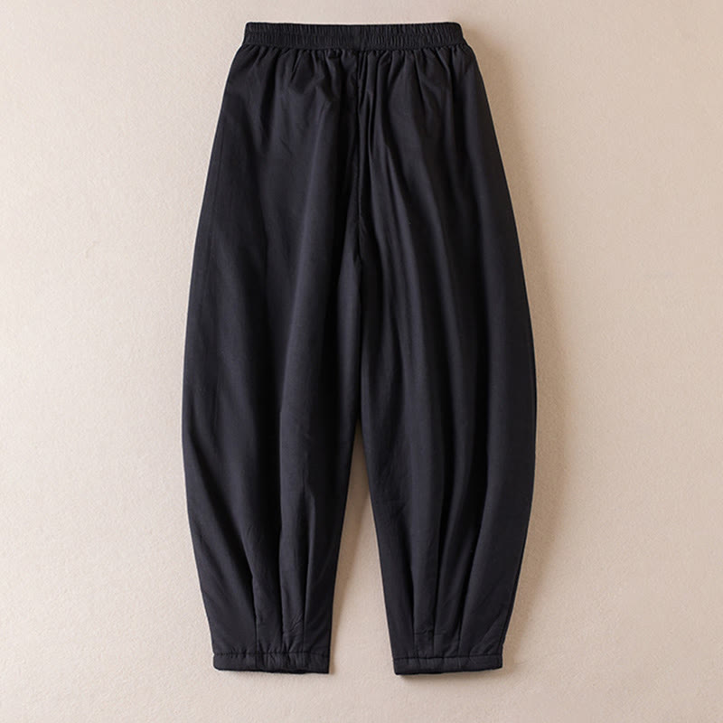 Nimara Ritual Plain Women's Harem Thick Pants With Pockets