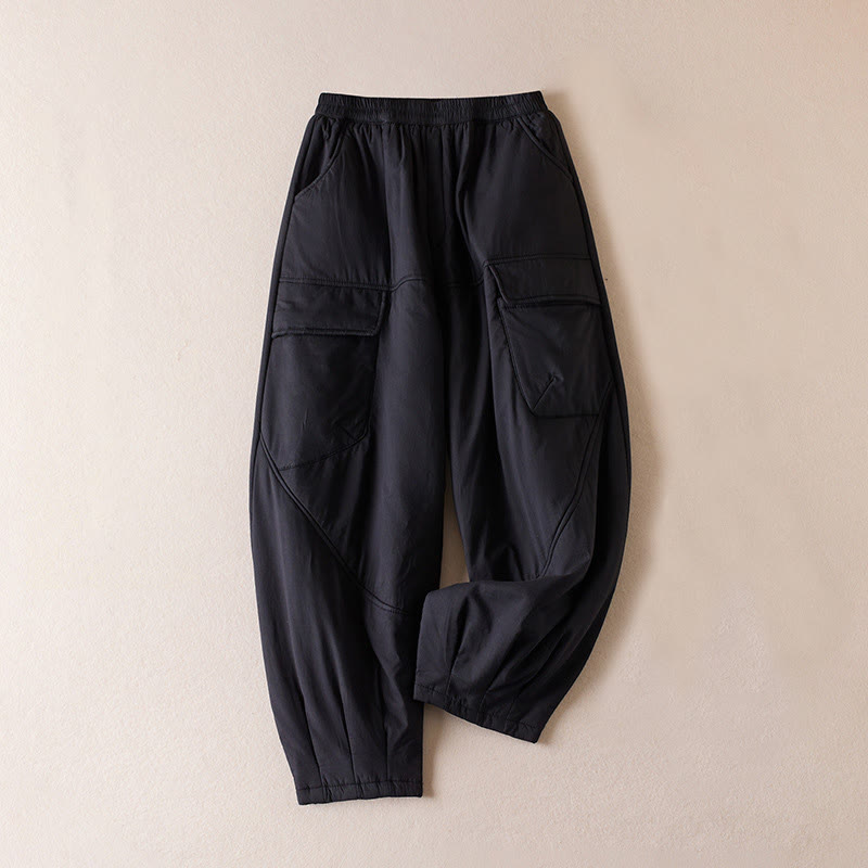 Nimara Ritual Plain Women's Harem Thick Pants With Pockets