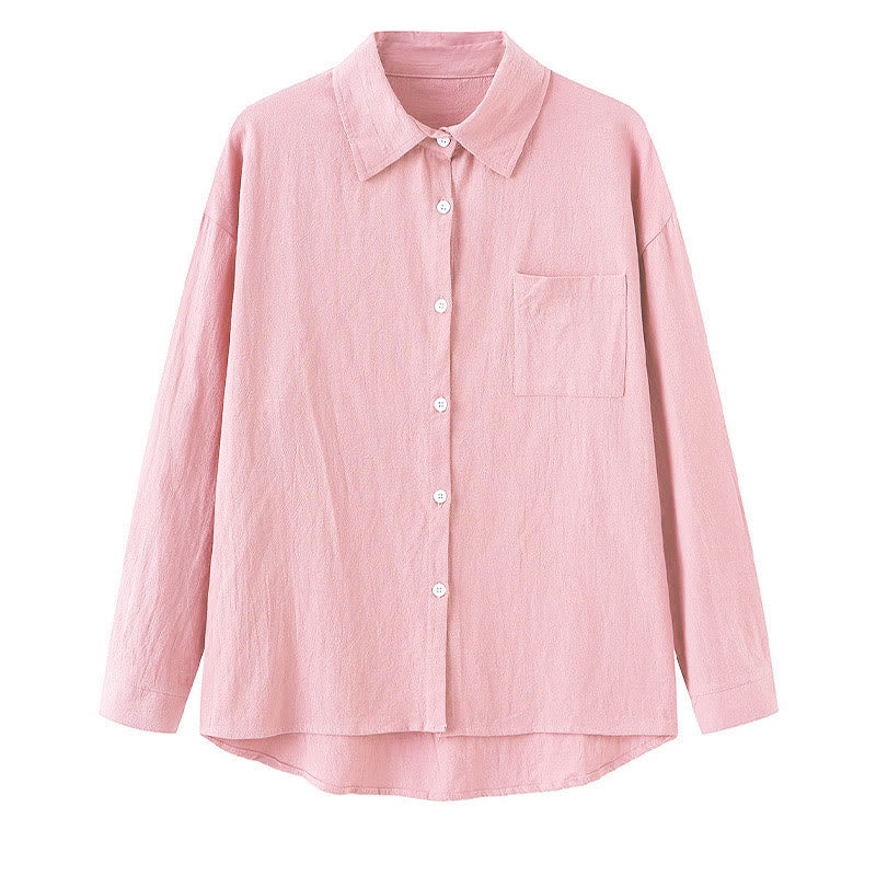 Nimara Ritual 2Pcs Long Sleeve Shirt Top With Pockets Drawstring Pants Meditation Cotton Clothing Women's Set
