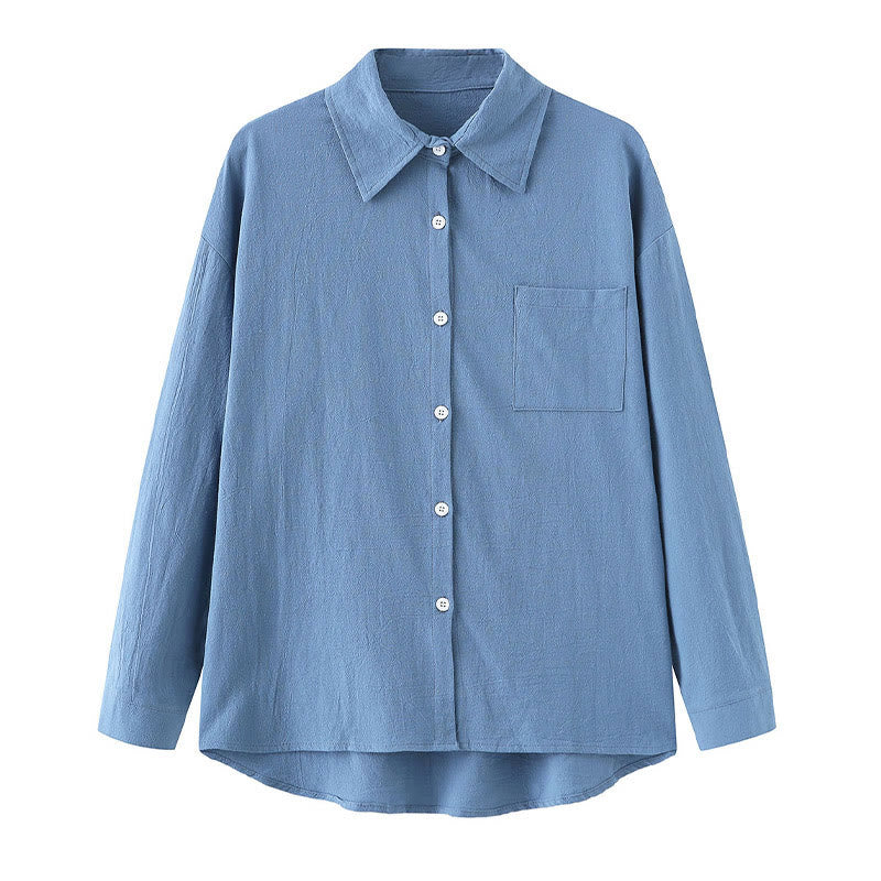 Nimara Ritual 2Pcs Long Sleeve Shirt Top With Pockets Drawstring Pants Meditation Cotton Clothing Women's Set