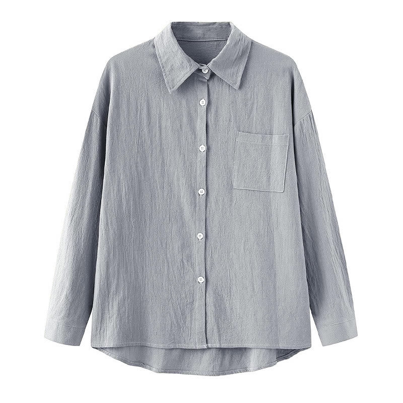 Nimara Ritual 2Pcs Long Sleeve Shirt Top With Pockets Drawstring Pants Meditation Cotton Clothing Women's Set