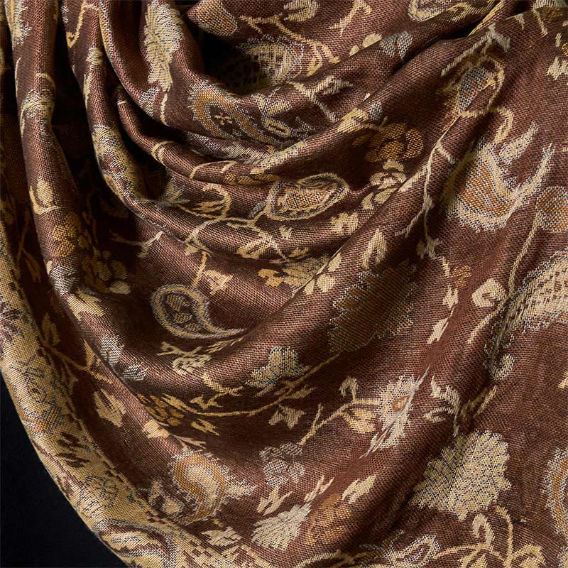 Nimara Ritual Spring Cashew Flower Floral Pattern Tassel Soft Scarf Shawl