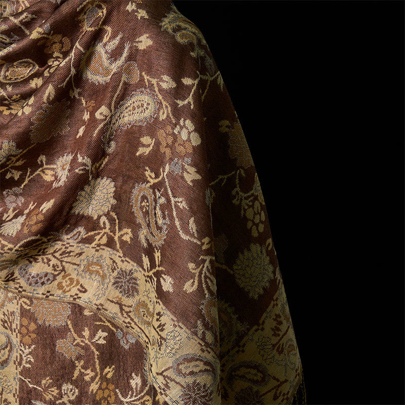 Nimara Ritual Spring Cashew Flower Floral Pattern Tassel Soft Scarf Shawl