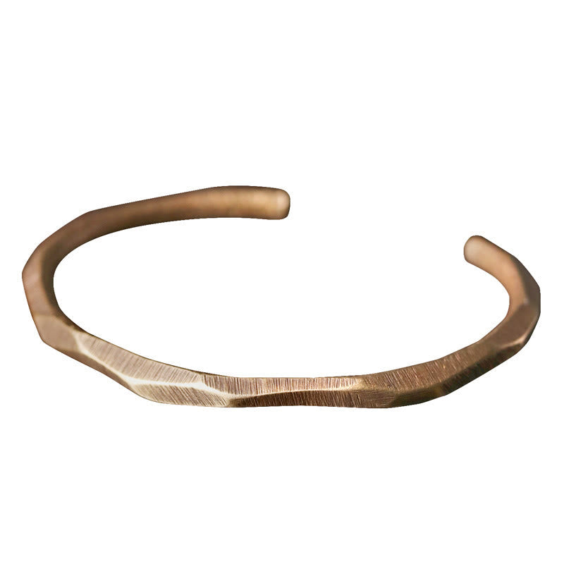Nimara Ritual Copper Brass Hand Polishing Open Self Care Bracelet Bangle