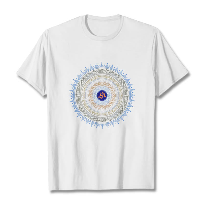 Nimara Ritual Mandala Flower OM Pattern Tee T-shirt