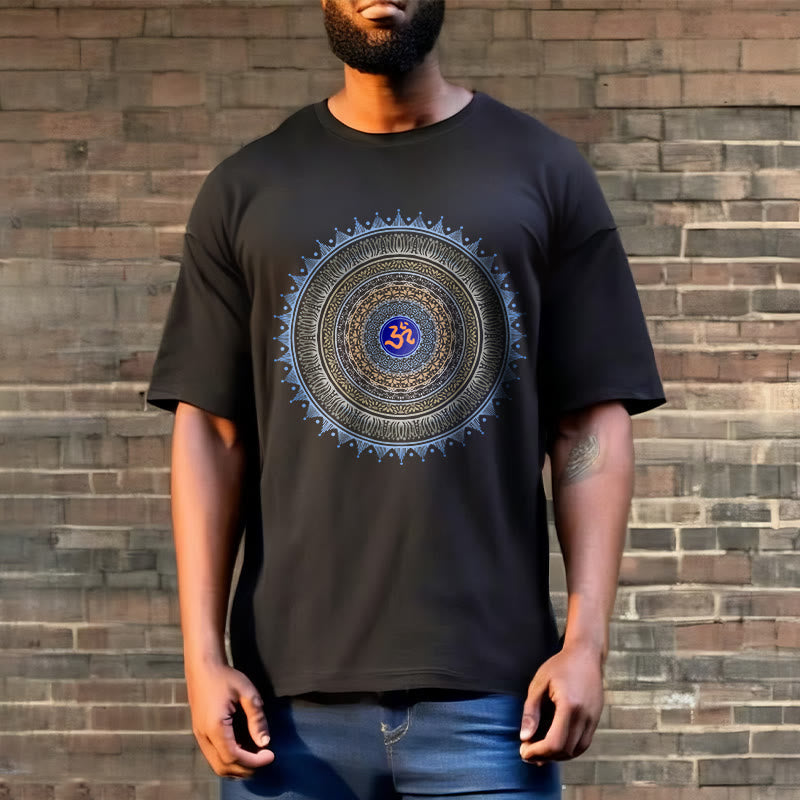 Nimara Ritual Mandala Flower OM Pattern Tee T-shirt