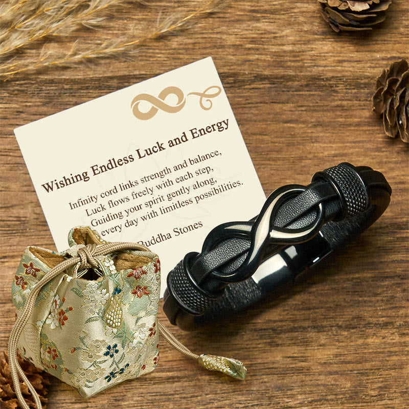 Nimara Ritual "Wishing Endless Luck and Energy" Endless Knot Bracelet Includes Gift Message Card