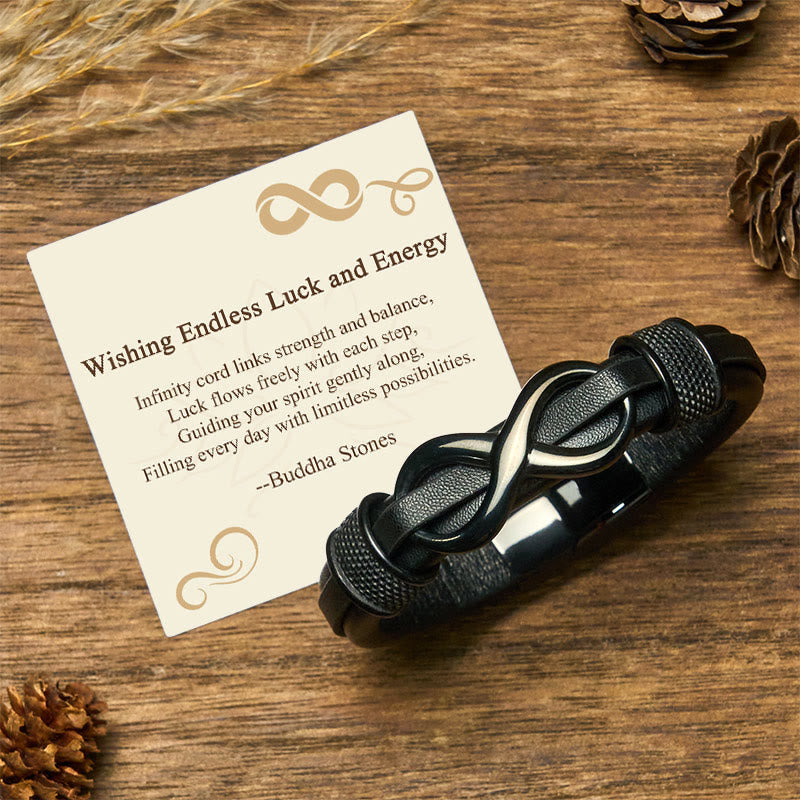 Nimara Ritual "Wishing Endless Luck and Energy" Endless Knot Bracelet Includes Gift Message Card