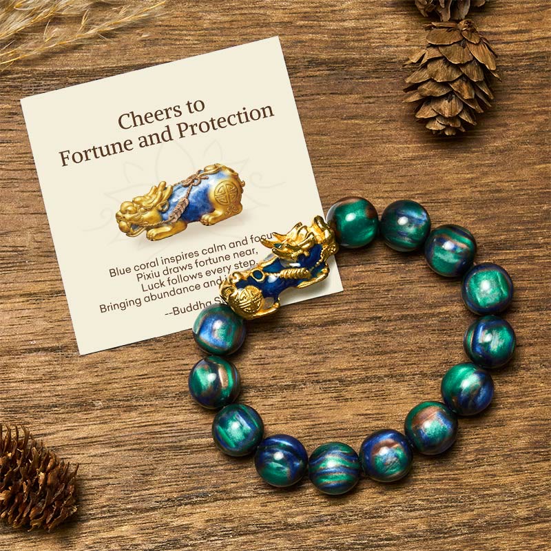 Nimara Ritual "Cheers to Fortune and Protection" PiXiu Bracelet Includes Gift Message Card