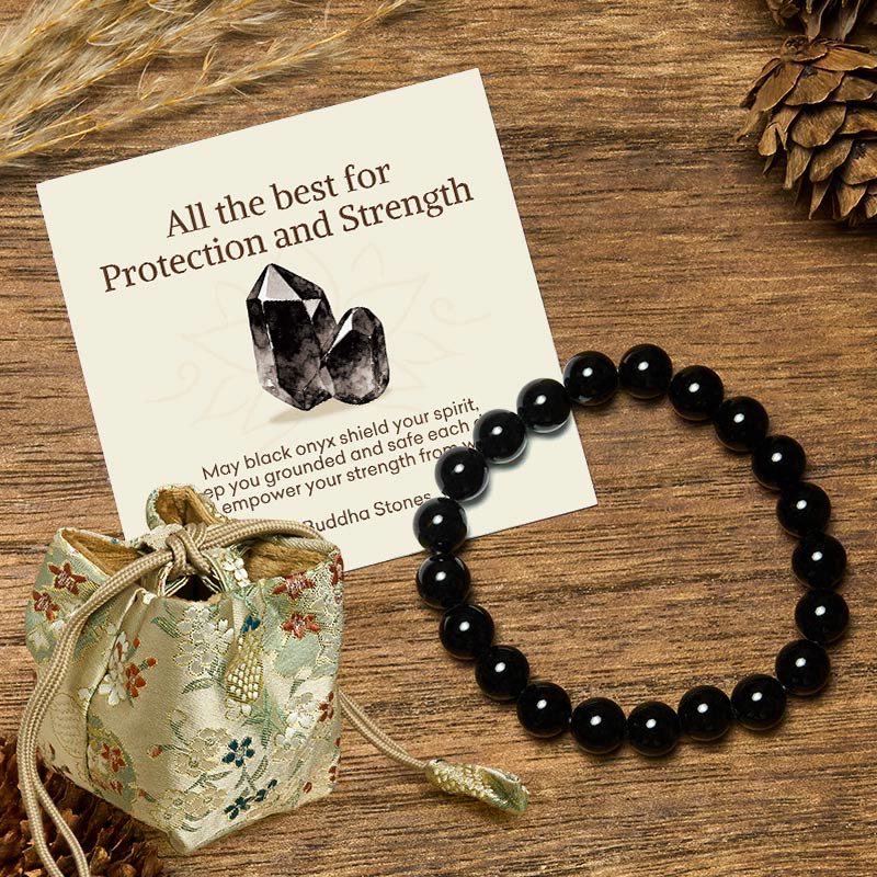 Nimara Ritual "All the Best for Love and Harmony" Stone Quartz Bracelet Includes Gift Message Card