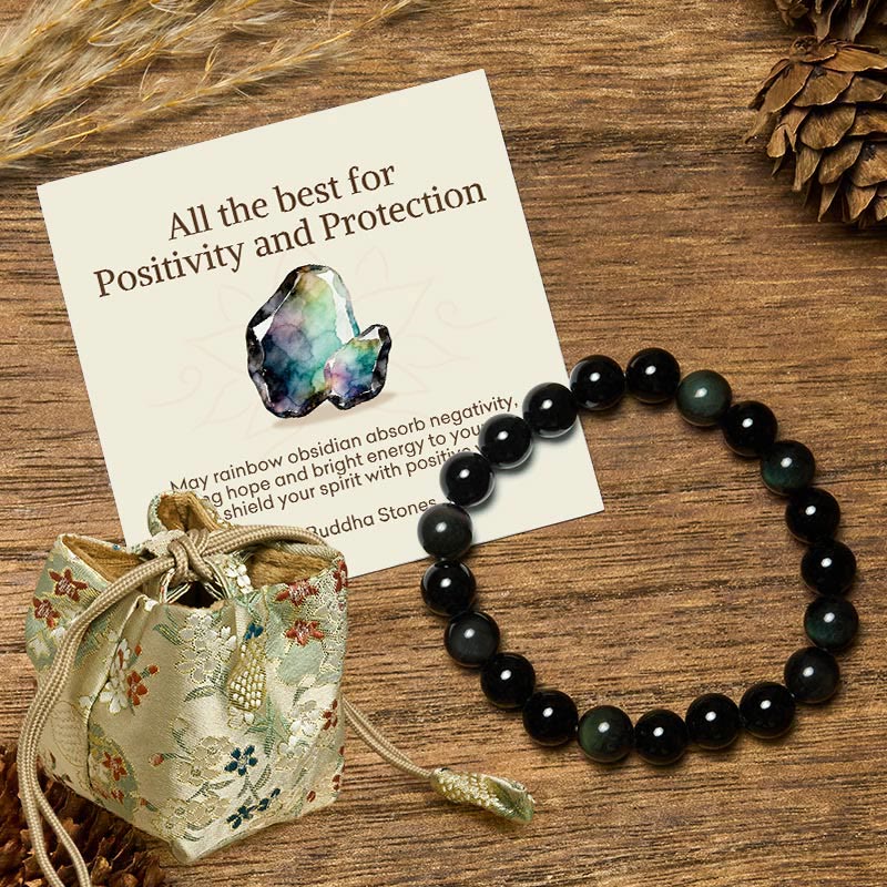 Nimara Ritual "All the Best for Love and Harmony" Stone Quartz Bracelet Includes Gift Message Card