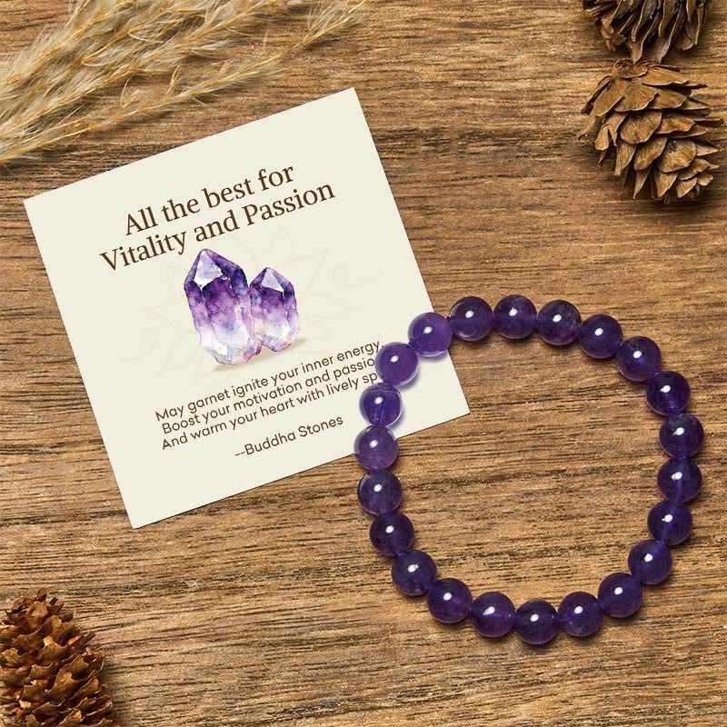Nimara Ritual "All the Best for Love and Harmony" Stone Quartz Bracelet Includes Gift Message Card