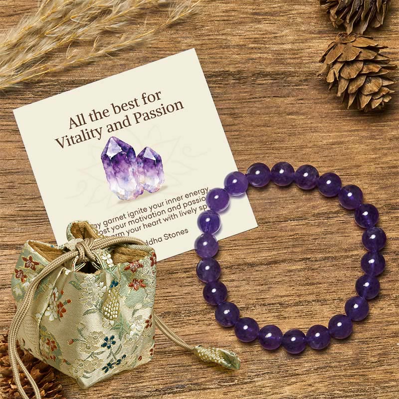 Nimara Ritual "All the Best for Love and Harmony" Stone Quartz Bracelet Includes Gift Message Card