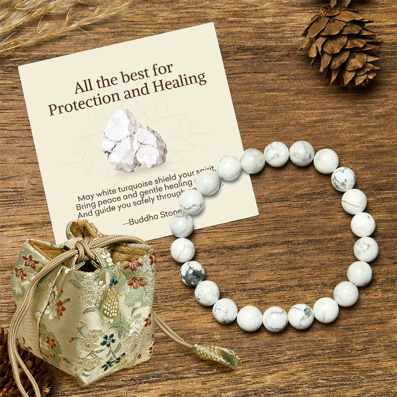 Nimara Ritual "All the Best for Love and Harmony" Stone Quartz Bracelet Includes Gift Message Card