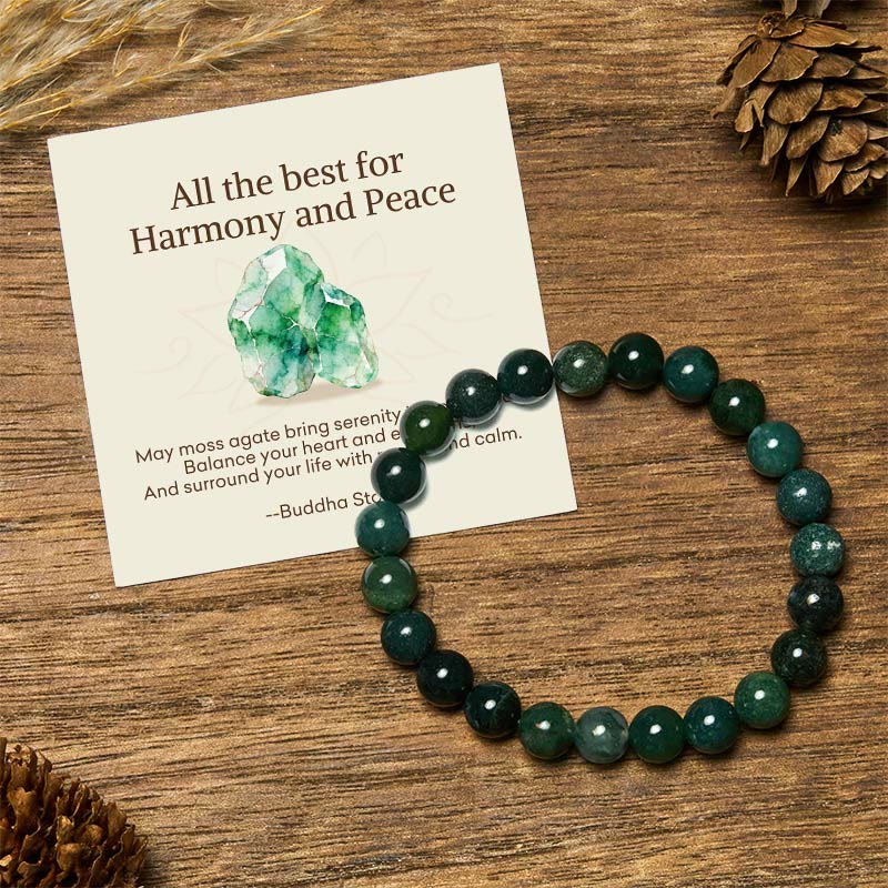 Nimara Ritual "All the Best for Love and Harmony" Stone Quartz Bracelet Includes Gift Message Card
