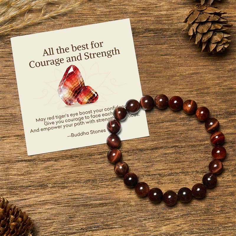 Nimara Ritual "All the Best for Love and Harmony" Stone Quartz Bracelet Includes Gift Message Card