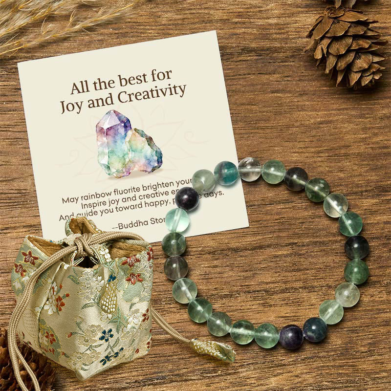 Nimara Ritual "All the Best for Love and Harmony" Stone Quartz Bracelet Includes Gift Message Card