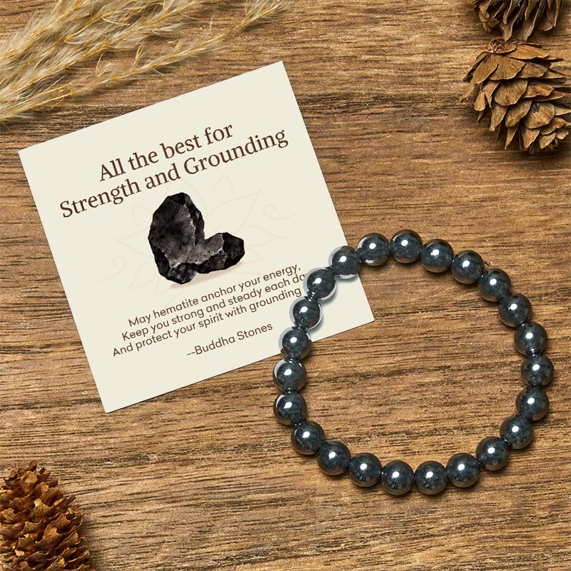 Nimara Ritual "All the Best for Love and Harmony" Stone Quartz Bracelet Includes Gift Message Card