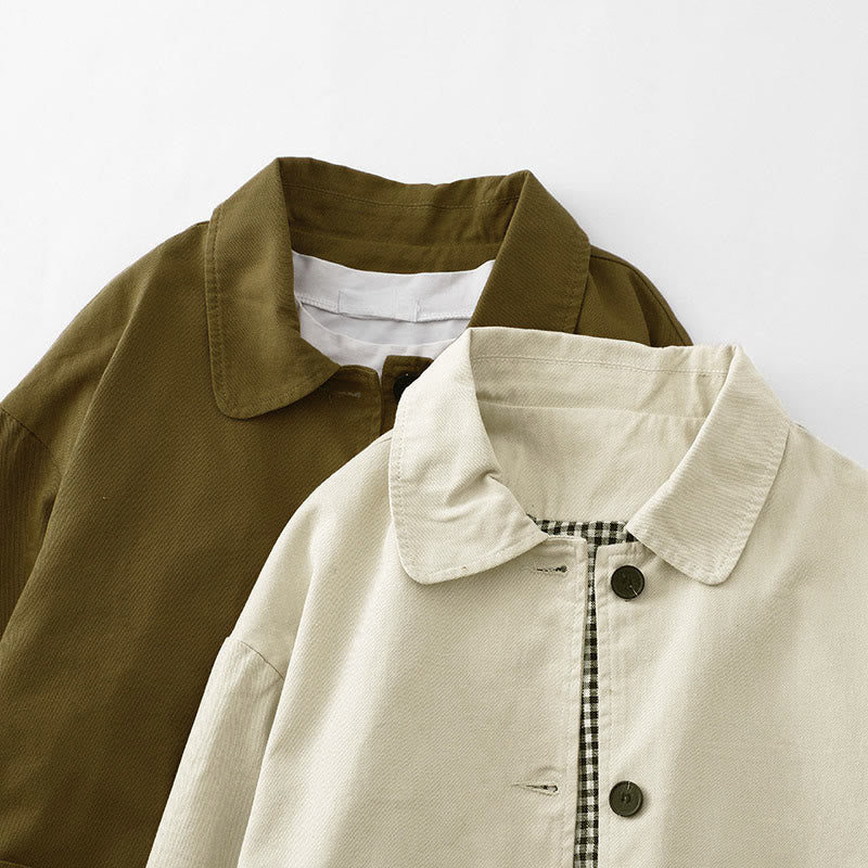 Nimara Ritual Commute Patchwork Design Cotton Women's Jacket With Pockets