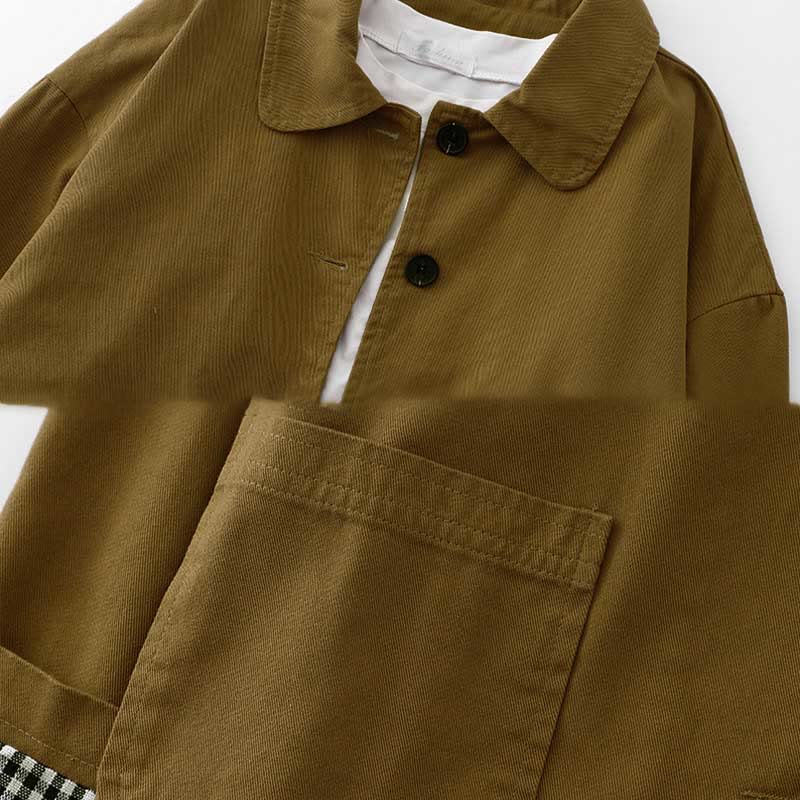 Nimara Ritual Commute Patchwork Design Cotton Women's Jacket With Pockets