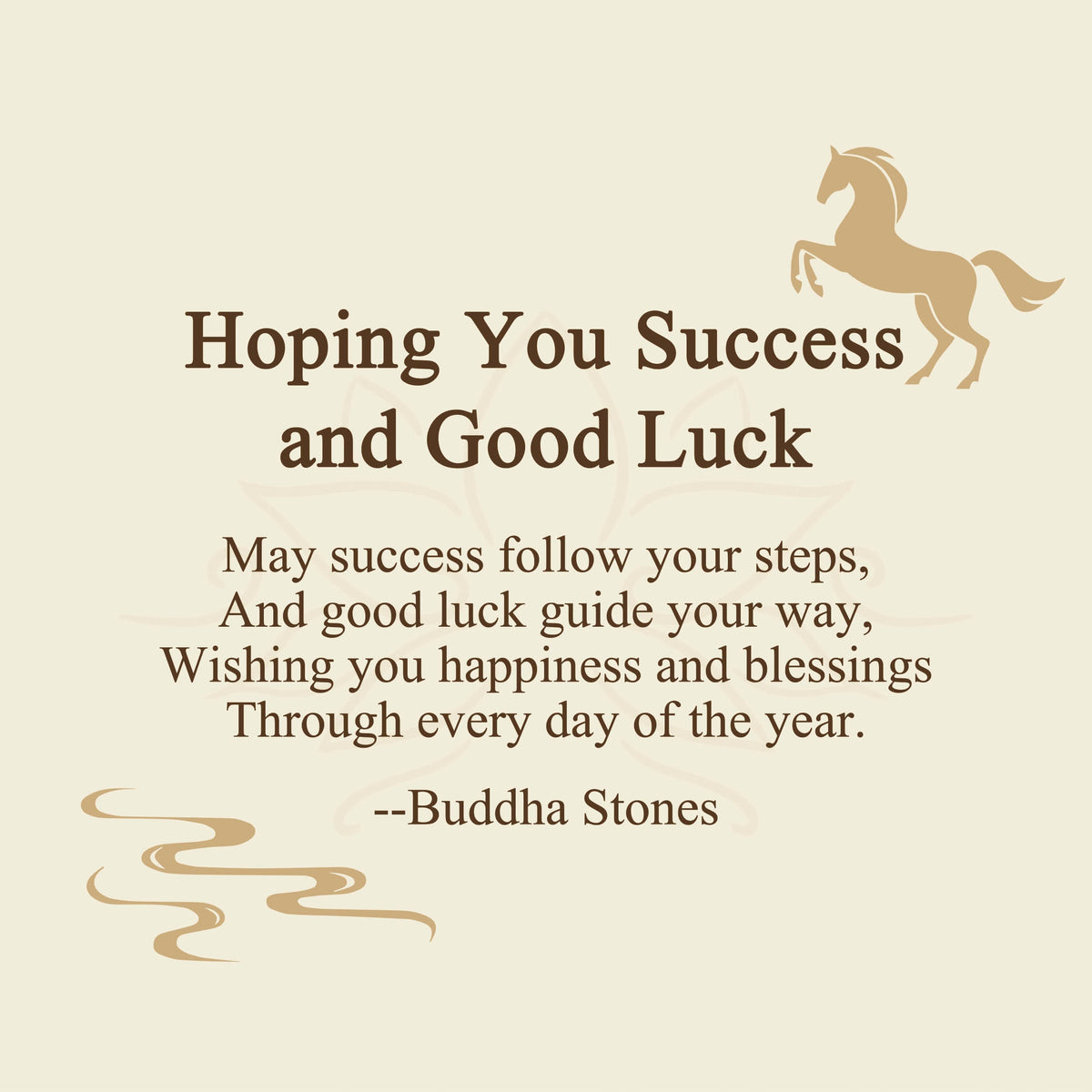 Nimara Ritual "Hoping You Success and Good Luck" Year of the Horse Key Chain Includes Gift Message Card