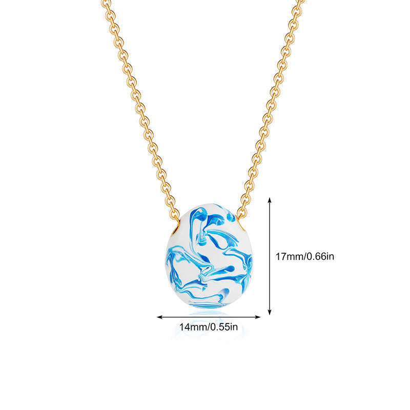 Nimara Ritual Copper Wealth Healing Water Drop Shape Pendant Necklace