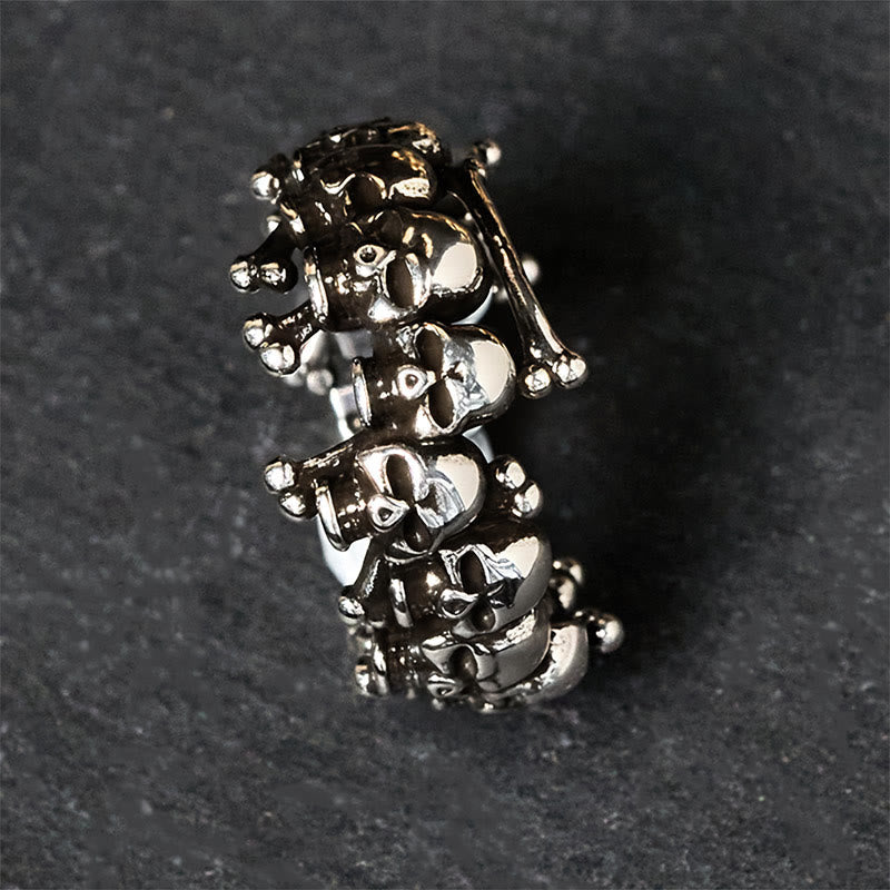 Nimara Ritual Copper Skull Bone The Lord Of The Corpse Forest Keep Away Evil Spirits Ring