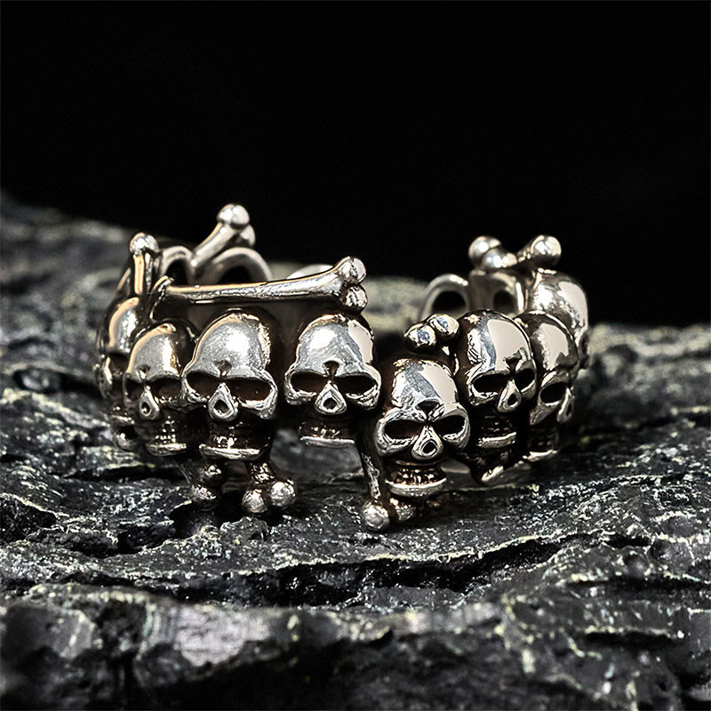 Nimara Ritual Copper Skull Bone The Lord Of The Corpse Forest Keep Away Evil Spirits Ring