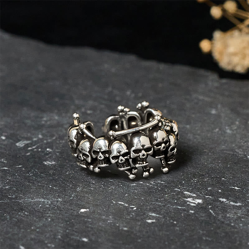 Nimara Ritual Copper Skull Bone The Lord Of The Corpse Forest Keep Away Evil Spirits Ring