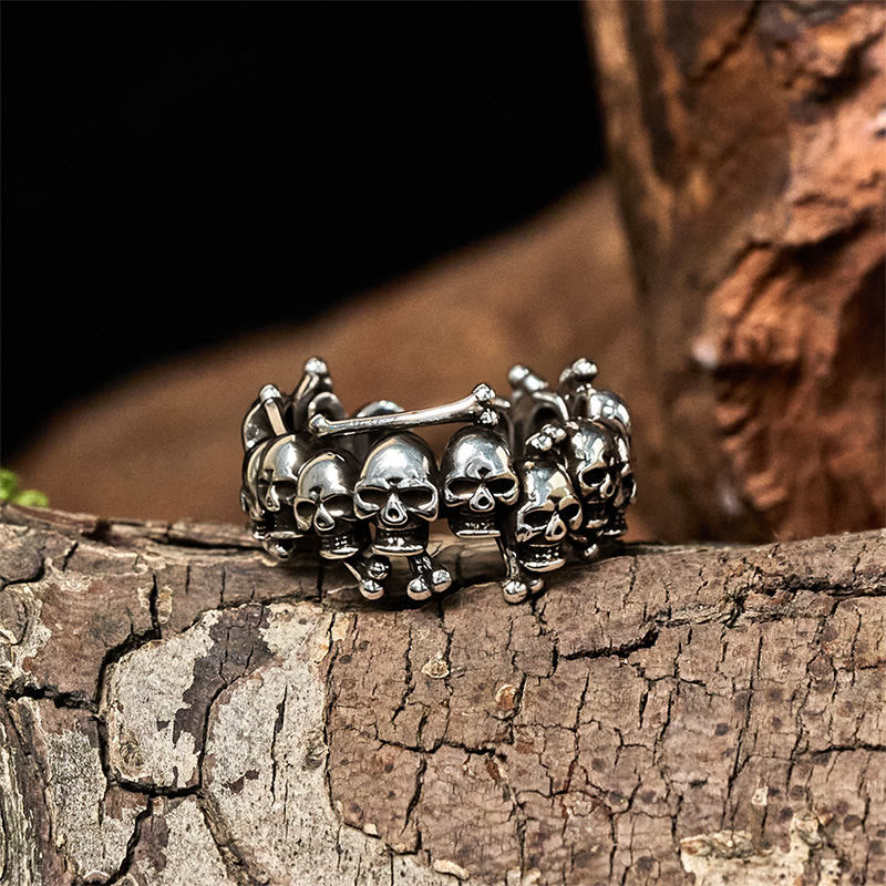 Nimara Ritual Copper Skull Bone The Lord Of The Corpse Forest Keep Away Evil Spirits Ring