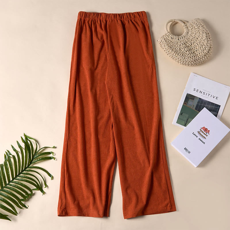 Nimara Ritual Casual Corduroy Straight-leg Women's Pants With Pockets