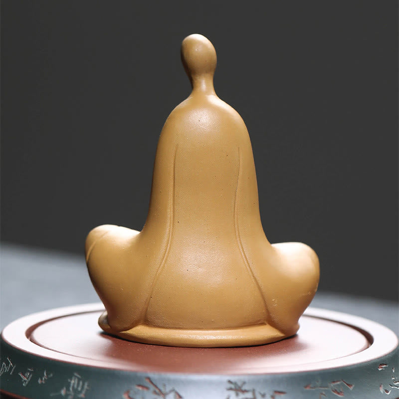 Nimara Ritual Formless Buddha Prayering Ceramic Statue Zen Home Decoration 5*2.5*5.3cm