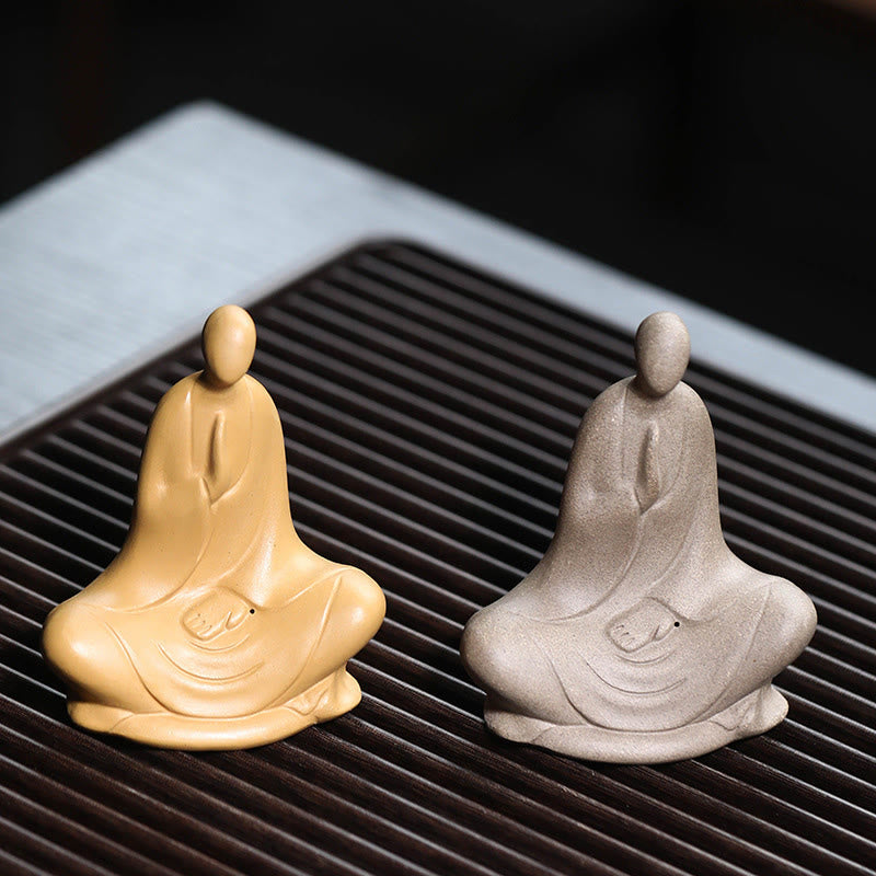 Nimara Ritual Formless Buddha Prayering Ceramic Statue Zen Home Decoration 5*2.5*5.3cm