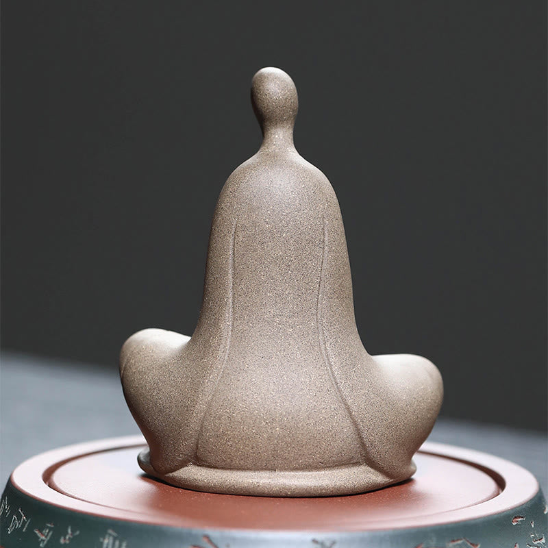 Nimara Ritual Formless Buddha Prayering Ceramic Statue Zen Home Decoration 5*2.5*5.3cm